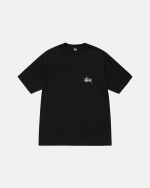 BASIC STÜSSY TEE PIGMENT DYED BLACK