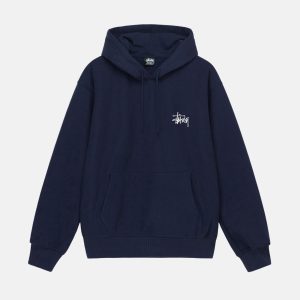 BASIC STÜSSY BLUE HOODIE