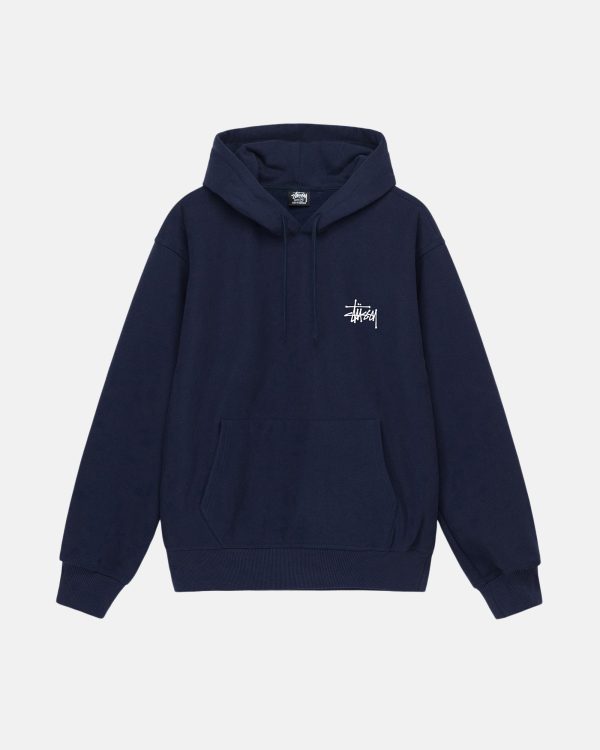 BASIC STÜSSY BLUE HOODIE