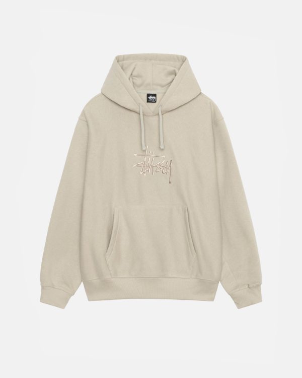 BASIC APPLIQUE STUSSY HOODIE