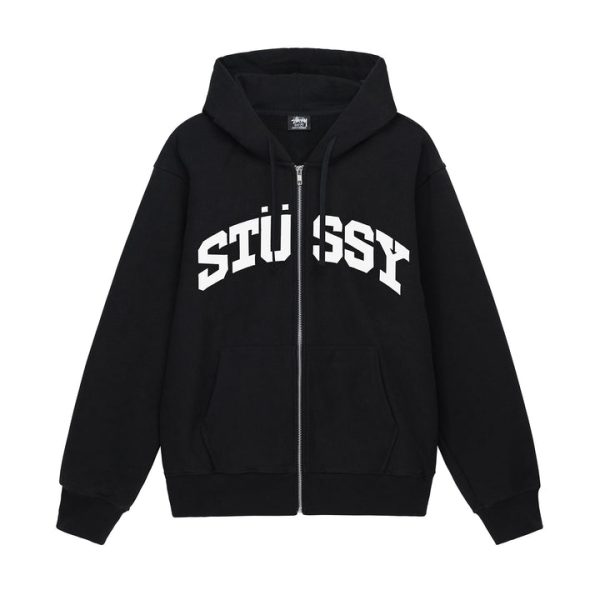 BLOCK SPORT ZIP HOODIE BLACK