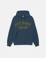 STUSSY GEAR HOODIE BLUE