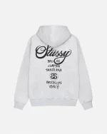 STUSSY WORLD TOUR HOODIE- White