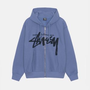 VENUS ZIP Blue HOODIE