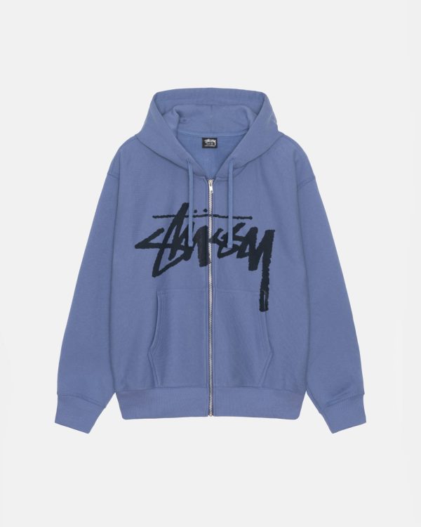 VENUS ZIP Blue HOODIE